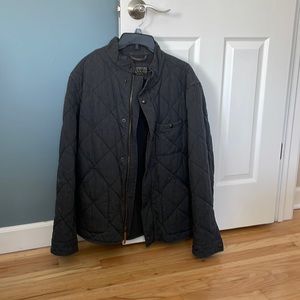 Men’s J.Crew Sussex Quilted Jacket in Gray, Size L